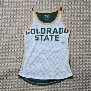 4Her Carl Banks CSU Colorado State University Rams Large Jersey Shirt Tank Top